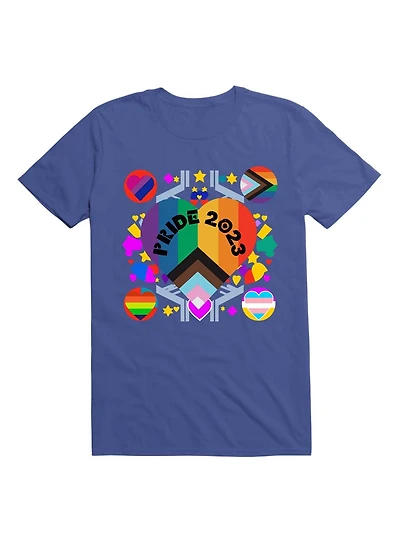 Colorful Pride 2023 Design: Celebrating Diversity with LGBT Flags T-Shirt