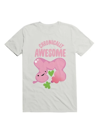 Chronically Awesome - Cute Colon Shirt for IBS Colitis Crohn's Chronic Disease Warrior T-Shirt