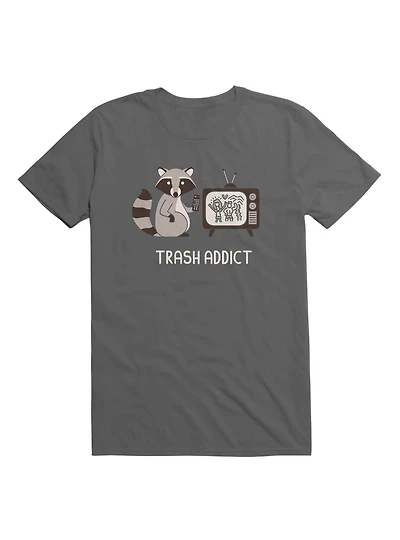 Raccoon TV Trash Addict T-Shirt