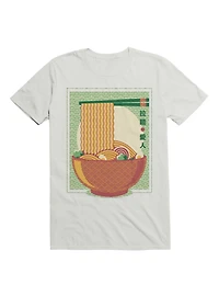 Minimalism Ramen Noodles Traditional Japanese Pattern T-Shirt