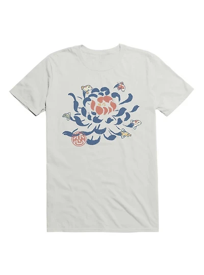 Vintage Japanese Flower Koi T-Shirt