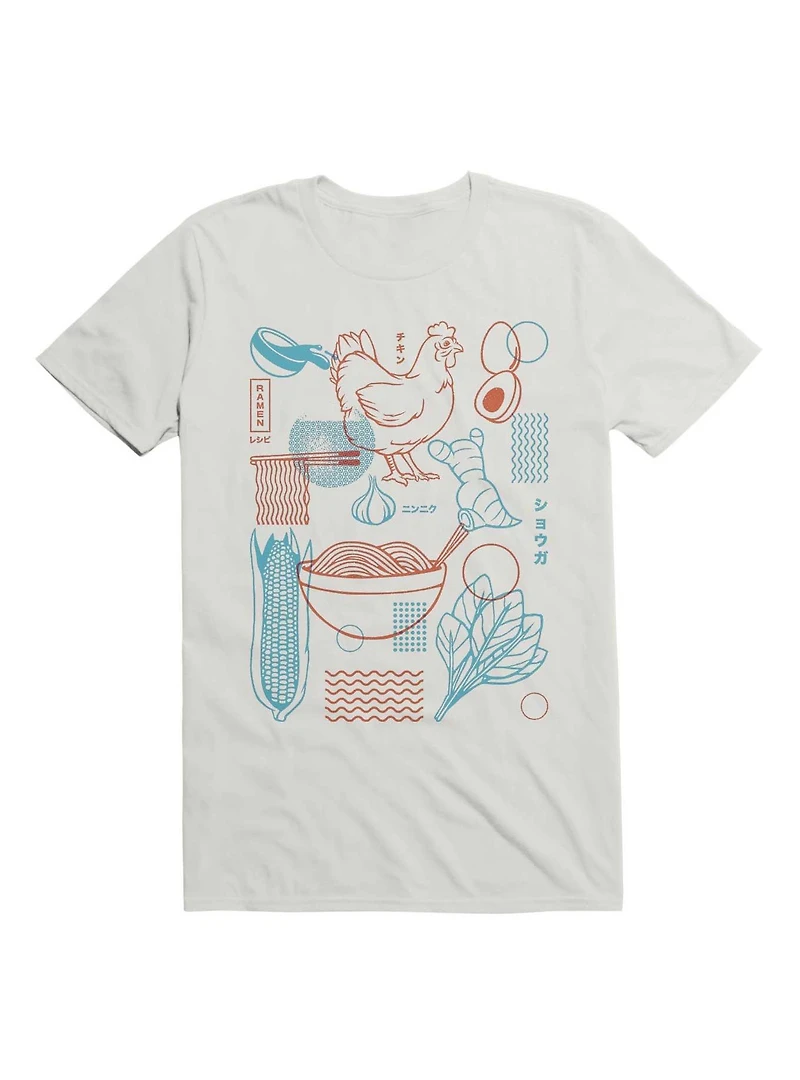 Ramen Recipe Japanese Design T-Shirt