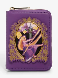 Loungefly Disney Tangled Rapunzel Frame Portrait Small Zip Wallet - BoxLunch Exclusive