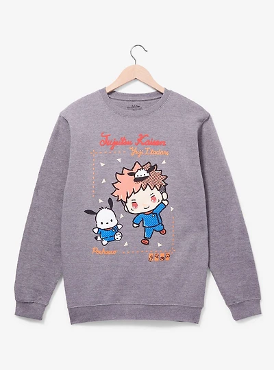 Jujutsu Kaisen x Hello Kitty and Friends Pochacco & Yuji Itadori Crewneck - BoxLunch Exclusive