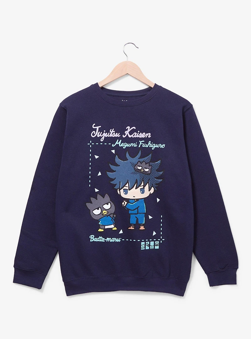 Jujutsu Kaisen x Hello Kitty and Friends Badtz-Maru & Megumi Fushiguro Crewneck - BoxLunch Exclusive