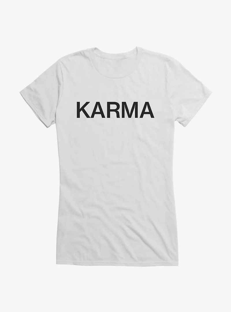 Karma Text Girls T-Shirt