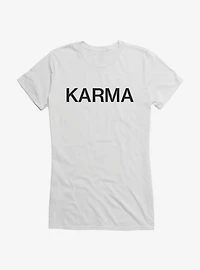 Karma Text Girls T-Shirt