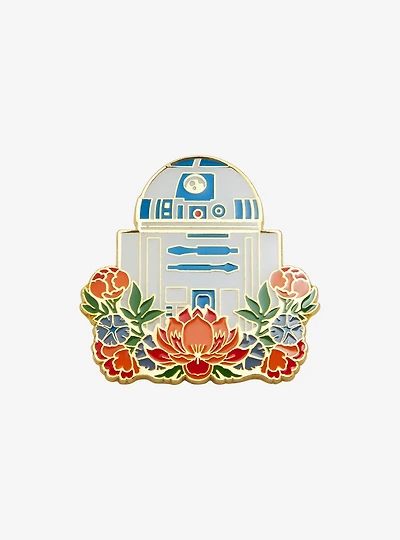Loungefly Star Wars R2-D2 Floral Enamel Pin - BoxLunch Exclusive