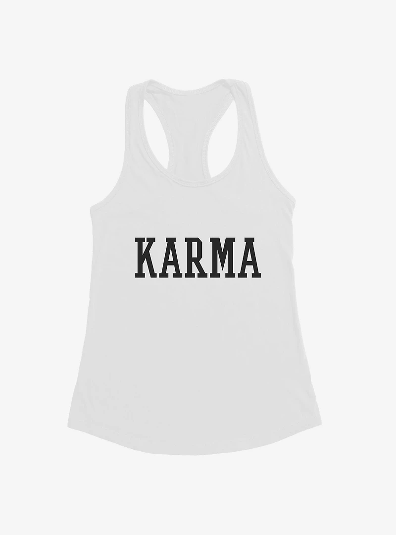 Karma Collegiate Text Girls Tank