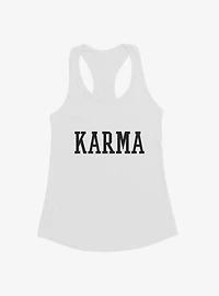 Karma Collegiate Text Girls Tank