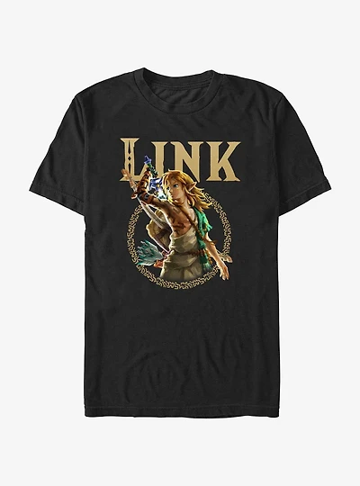 The Legend Of Zelda Tears Of The Kingdom Link Badge T-Shirt