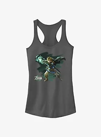 The Legend Of Zelda Tears Of The Kingdom Power Link Stance Girls Tank