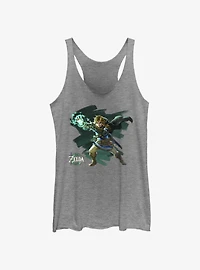 The Legend Of Zelda Tears Of The Kingdom Power Link Stance Girls Tank
