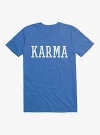 Karma Collegiate Text T-Shirt