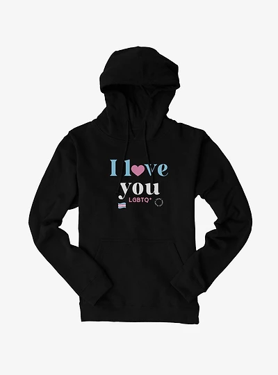 Pride I Love You Transgender Flag Hoodie
