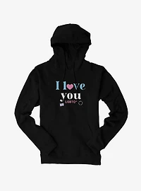 Pride I Love You Transgender Flag Hoodie