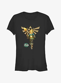 The Legend Of Zelda Tears Of The Kingdom Zelda Hyrule Crest Girls T-Shirt