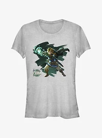 The Legend Of Zelda Tears Of The Kingdom Power Link Stance Girls T-Shirt