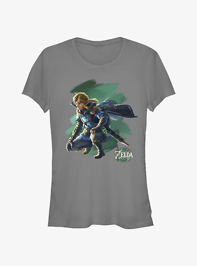 The Legend Of Zelda Tears Of The Kingdom Crouch Link Girls T-Shirt