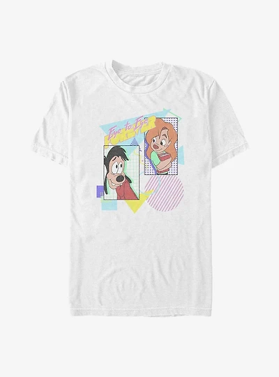 Disney Goofy Max and Roxanne Eye To Eye 80's Big & Tall T-Shirt