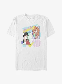 Disney Goofy Max and Roxanne Eye To Eye 80's Big & Tall T-Shirt