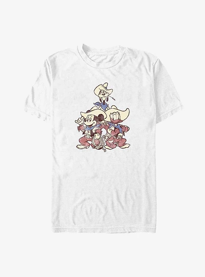 Disney Mickey Mouse, Goofy & Donald Vintage Cowboys Big & Tall T-Shirt