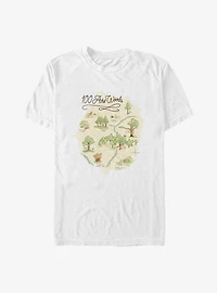 Disney Winnie The Pooh 100 Acre Map Big & Tall T-Shirt