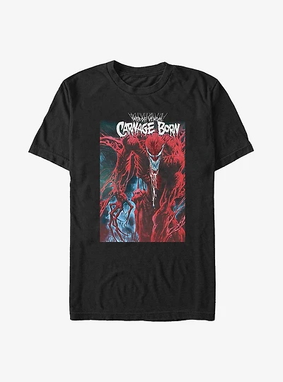 Marvel Carnage Web of Venom Carnage Born Poster Big & Tall T-Shirt