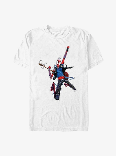 Marvel Spider-Man: Across The Spider-Verse Spider-Punk Pose Big & Tall T-Shirt