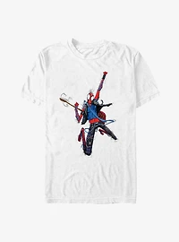 Marvel Spider-Man: Across The Spider-Verse Spider-Punk Pose Big & Tall T-Shirt
