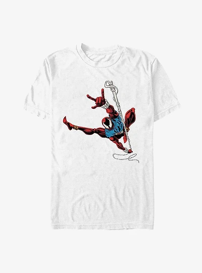 Marvel Spider-Man: Across The Spider-Verse Scarlet Spider Pose Big & Tall T-Shirt