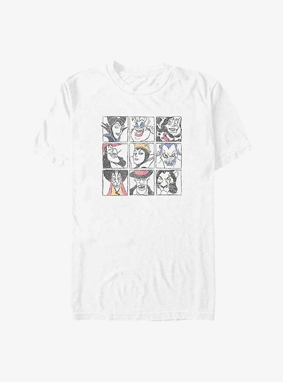 Disney Villains Evil Doodle Big & Tall T-Shirt