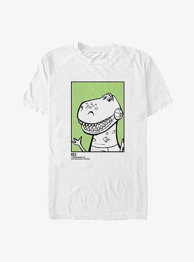 Disney Pixar Toy Story 4 Rex ID Card Big & Tall T-Shirt