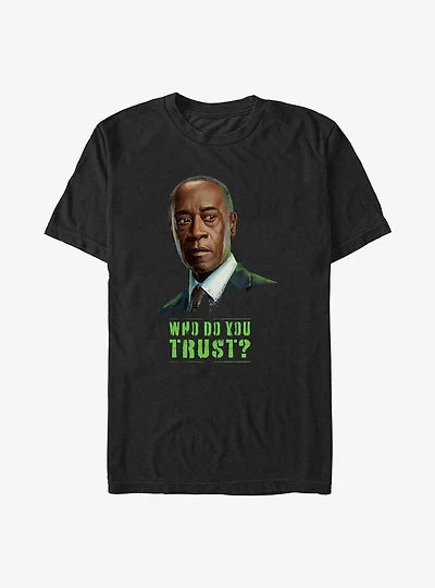 Marvel Secret Invasion James Rhodes Who Do You Trust Poster Big & Tall T-Shirt