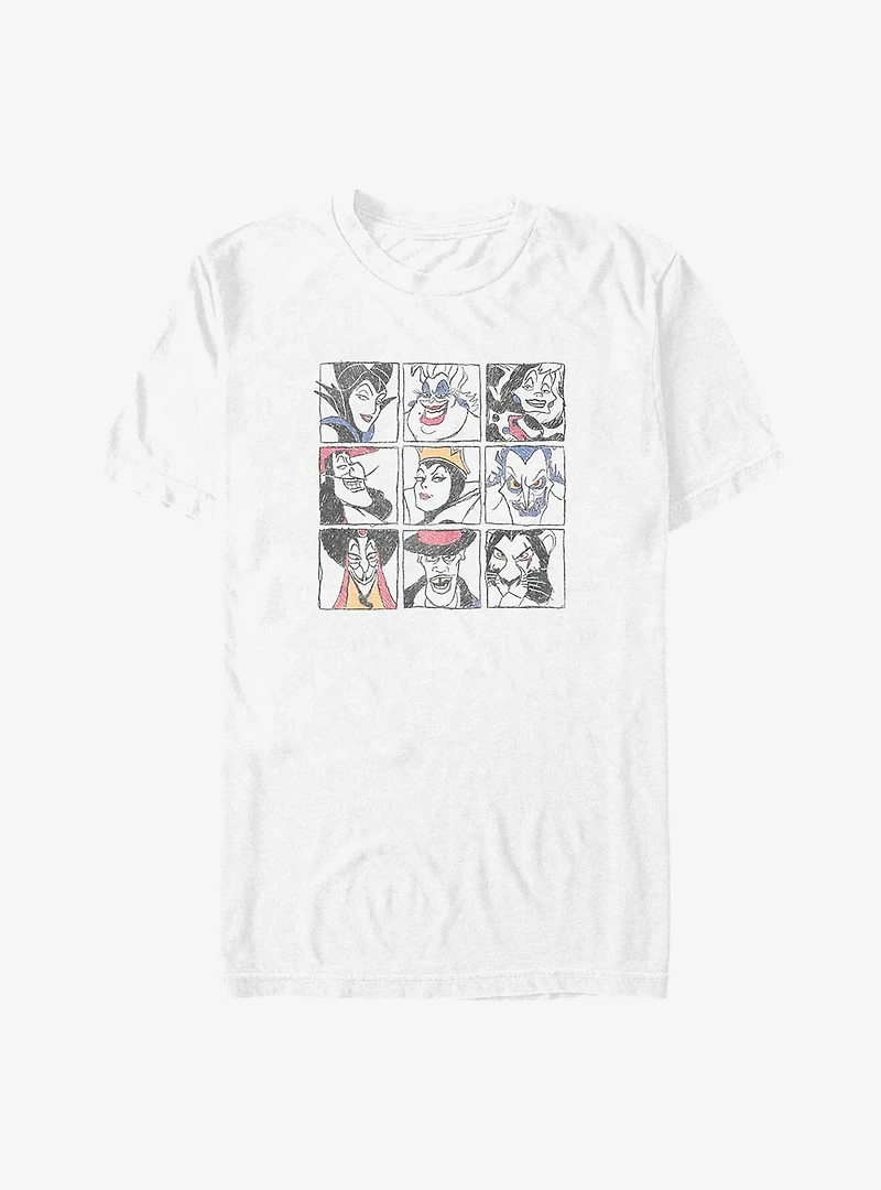 Disney Villains Evil Doodle Big & Tall T-Shirt