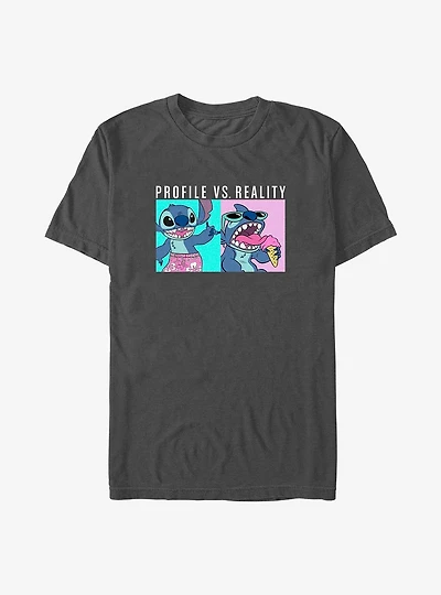 Disney Lilo & Stitch Profile Vs Reality T-Shirt