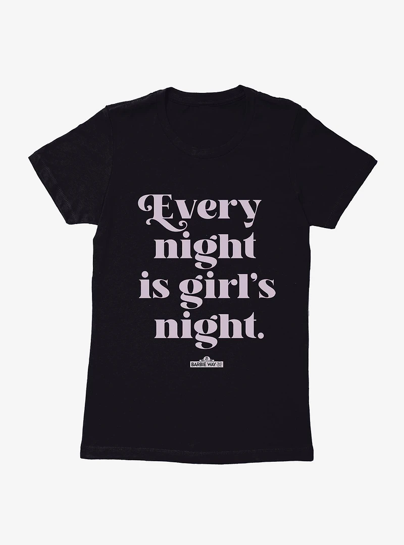 Barbie The Movie Girls Night Womens T-Shirt