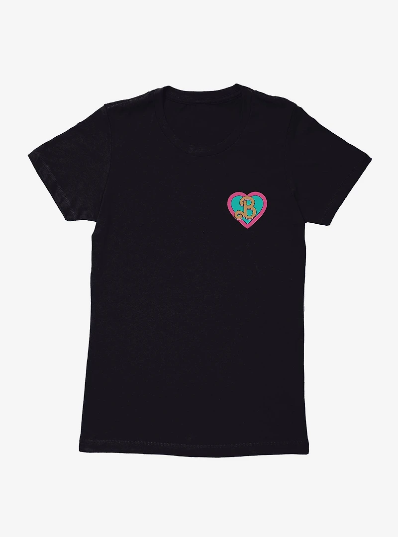 Barbie The Movie Heart Womens T-Shirt