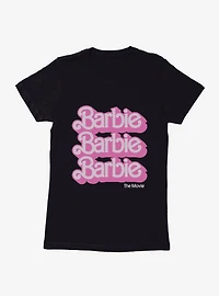 Barbie The Movie Text Stack Womens T-Shirt