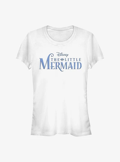 Disney The Little Mermaid Title Logo Girls T-Shirt