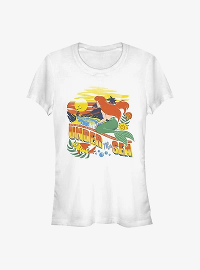 Disney The Little Mermaid Part Of Your World Over The Horizon Girls T-Shirt