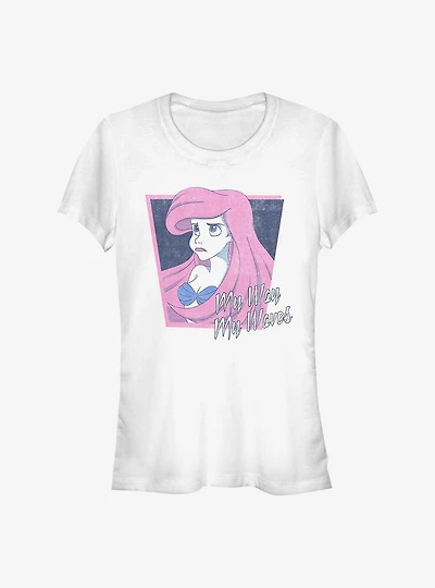 Disney The Little Mermaid Salty As The Sea Girls T-Shirt
