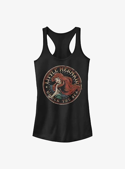 Disney The Little Mermaid Under The Sea Badge Girls Tank