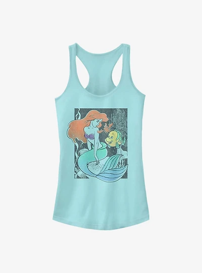 Disney The Little Mermaid Ariel and Flounder Poster Girls Tank