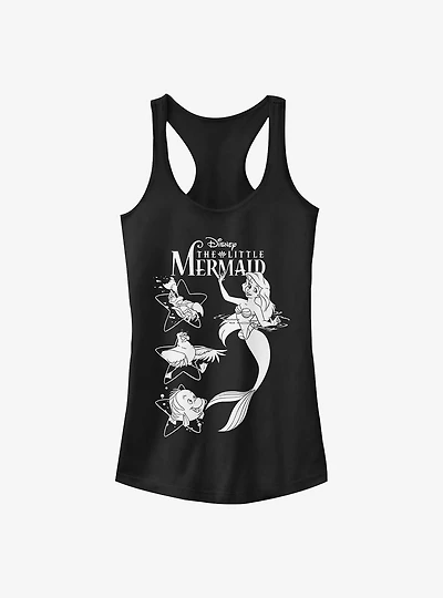 Disney The Little Mermaid Ariel And Friends Girls Tank Top