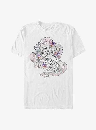 Disney The Little Mermaid Pastel Mermaid Shells T-Shirt