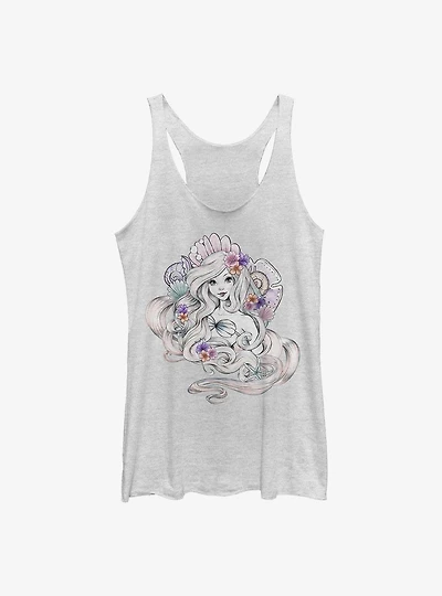 Disney The Little Mermaid Pastel Mermaid Shells Girls Tank