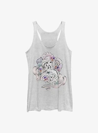 Disney The Little Mermaid Pastel Mermaid Shells Girls Tank