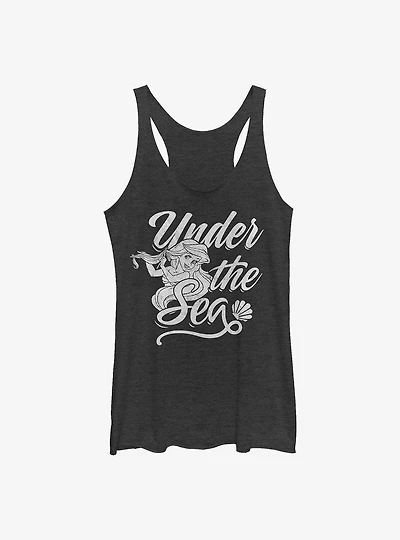 Disney The Little Mermaid Under Sea Text Girls Tank