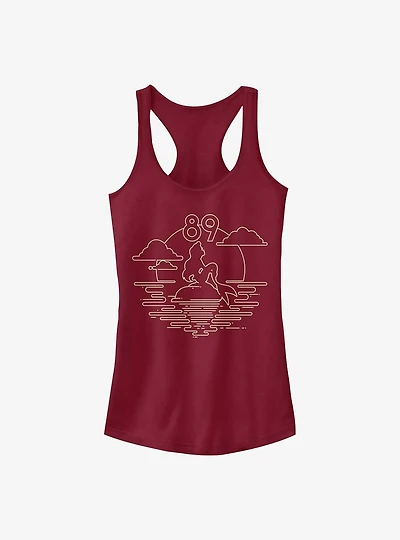 Disney The Little Mermaid Ariel 89 Sunset Girls Tank